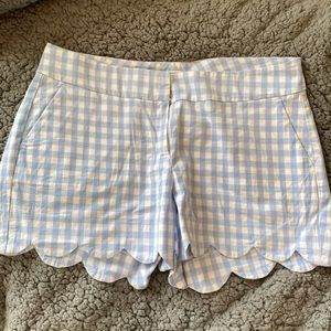 Scalloped Hem Shorts